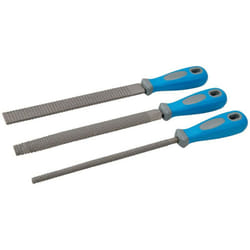 Silverline - Jeu de 3 rapes a bois en acier trempe et poignees ergonomiques