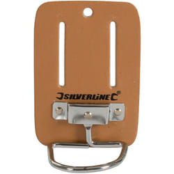 Silverline - Porte marteau en cuir pour ceinture