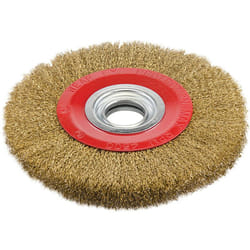 Silverline - Brosse circulaire tourets metallique a fils d'acier laitonnes de 200 mm