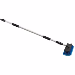 Balai-brosse télescopique pour le nettoyage extérieur des véhicules (voitures, caravanes, camping-cars, fourgons, ...), des v ...