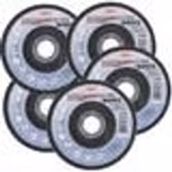 LOT 5 DISQUES A LAMELLES BGS Ø 125 mm ALESAGE 22 mm GRAIN DE 120