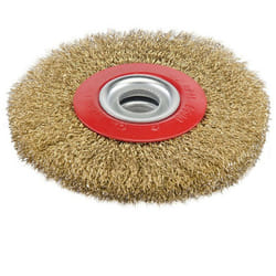 Silverline - Brosse circulaire metallique a fils d'acier laitonnes de 125 mm tous tourets