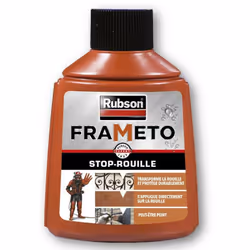Traitement FRAMETO RUBSON ultra résistant qui stoppe la rouille et son développement. Pour l'intérieur et l'extérieur, il est ...