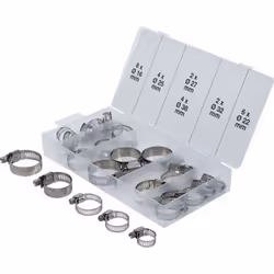 Coffret de colliers de serrage inoxydable de 10 à 38 mm - 26 pièces Ses 6 différentes dimensions permettent de les utiliser d ...
