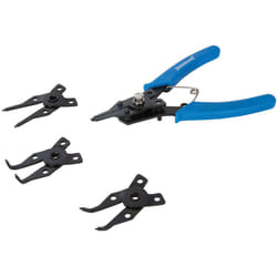Silverline - Pince pour circlips interieur exterieur avec 4 machoires interchangeables