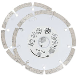 Bgs Technic - Lot 2 disques ø125 mm diamant a tronconner , beton pierre materiaux bgs segments