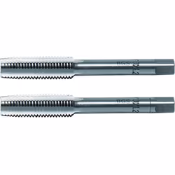 Lot de 2 tarauds M10 x 1.25 mm de qualité BGS. Le taraud ébaucheur, marqué d'un trait circulaire, est le premier à passer. L' ...