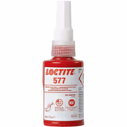 LOCTITE 577 est conçu pour le freinage et l'étanchéité des tubes et raccords filetés métalliques, ainsi que d'autres assembla ...