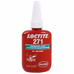 Frein filet 24 ml professionnel à haute résistance LOCTITE 271 LOCTITE 271 est un frein filet à base méthacrylate avec une vi ...