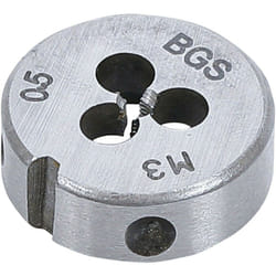 Bgs Technic - Filiere m3 x 0.5 x 25 metrique pas standard de 3 x 50 cage de 25.4 mm