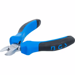 Mini pince coupante de coté de 115 mm pour l'électronique avec ressort de rappel - Marque allemande BGS Technic. Coupe diagon ...