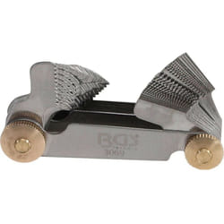 Bgs Technic - Peigne calibre jauge a filets metriques et withworth (cotes pouces) 52 lames