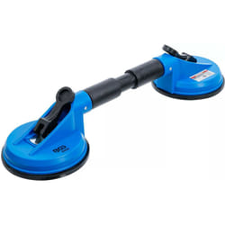 Bgs Technic - Double ventouse 120 mm tetes flexibles caoutchouc abs levage manutention 60 kg