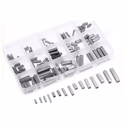 Coffret de clavettes parallèles de 13 dimensions - 60 pièces. Coffret comprenant : 4 clavettes 3 x 3 x 20 mm. 4 clavettes 3 x ...