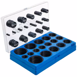 Coffret BGS Technic de joints toriques métriques de 3 à 50 mm intérieur - 419 pièces. Résiste aux acides, à l'essence, à la c ...