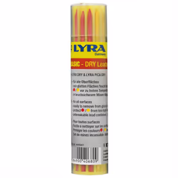 Jeu de 12 mines Lyra Dry de couleurs assorties pour marqueur Lyra Dry. Marque sur toutes les surface. Facile à retirer des su ...