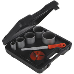 Silverline - Coffret scies trepans cloches de 33 à 83. grain carbure de tungstene 8 pieces