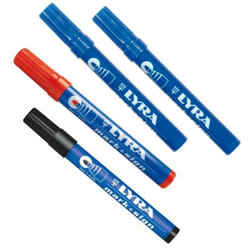 Lyra - Lot de 4 marqueurs permanents pointe ogive