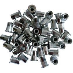 Sachet de 50 inserts filetes acier galvanise de m6