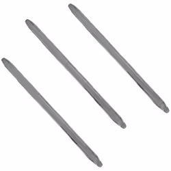 Lot de 3 leviers en acier trempé chromé pour monter et démonter les pneus. Longueur : 502 mm. Largeur : 27 mm. Epaisseur : 7  ...