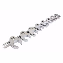 Clés à fourche côtes aux pouces, permettant d'accéder aux fixations difficiles d'accès. En acier au chrome-vanadium matricé,  ...