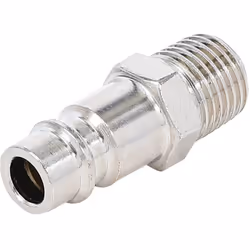 Embout pour raccord pneumatique EURO filetage mâle 1/4" BSP. Raccord de tuyau mâle et filetage mâle. Filetage conique pour l' ...