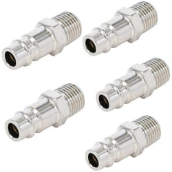 Bgs Technic - Lot 5 embouts pour raccord pneumatique euro filetage male 1/4 bsp
