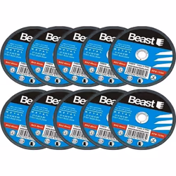 Lot de 10 disques à découper les métaux 125 x 1 x 22,2 mm. Accessoire pour réaliser des coupes fines grâce à une épaisseur de ...