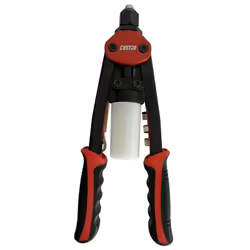 Riveteuse à levier professionnelle pour rivets de 3.2 à 6.4 mm. Bouteille de collecte, pour un environnement de travail propr ...
