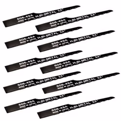 10 Lames bi-métal pour scies pneumatiques. Lames de scie en 24 dents au pouces (10 dents au cm). En acier bi-métal alliant un ...