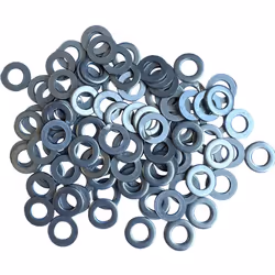 Lot de 100 rondelles plates de 5 mm en Inox A4 (Inox Aisi 316) conçu pour une utilisation en extérieur dans des milieux pollu ...