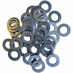 Lot de 40 rondelles plates de 14 mm en Inox A4 (Inox Aisi 316) conçu pour une utilisation en extérieur dans des milieux pollu ...