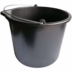 Seau rond - Capacité 12 Litres - Ultra résistant pour de multiples usages. La structure et les poignées en acier robuste perm ...