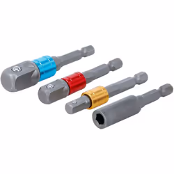 Adaptateur Porte Douilles 1/4" 3/8" 1/2" et porte embout Adaptateur Porte Douille pour Visseuse à Choc Porte-embouts magnétiq ...