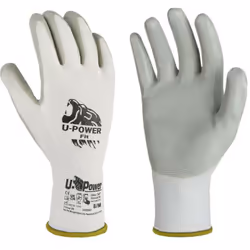 Paire de gants de travail T8 (M) - Enduit nitrile, léger et résistant. Pour la maçonnerie, l'entreposage, les services public ...