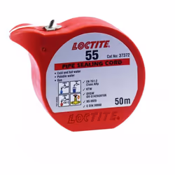 Loctite 55 - Bobine 50 mètres - Fibre d'étanchéité instantanée pour les conduites et raccords en métal, plastique... Caractér ...