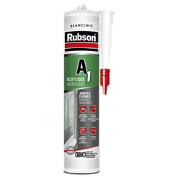 Mastic acrylique - RUBSON - A1 - Blanc - 300 ml - Résistant à labrasion et à la corrosion