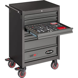 Top promo servante d'atelier complete Vigor 219 outils avec tapis de rangement