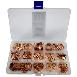 Coffret de 280 rondelles joints cuivres assorties - 12 dimensions