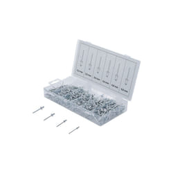 Bgs Technic - 400 rivets type pop alu assortiment de 2.4 à 4.8 mm