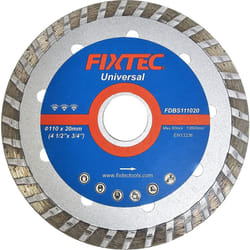 Disque diamant scie a carrelage 110x20x7x1.6 pour coupe sec et eau