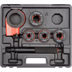 COFFRET 4 FILIERES DE PLOMBIER BSPT 3/8 1/2 3/4 1 POUCE