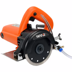 Scie circulaire portative à usage intensif avec un moteur puissant de 1400 W, pour couper les matériaux minéraux tels que le  ...