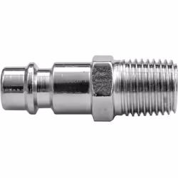 Embout pour raccord pneumatique EURO filetage mâle 1/4" BSP. Filetage conique pour l'étanchéité du raccordement sur l'outil F ...