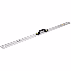 Règle plate en aluminium de 100 cm (1 mètre). Largeur 6 cm Épaisseur 3mm Bords inclinés pour un marquage et un découpage préc ...
