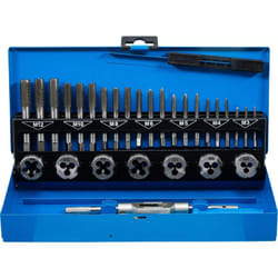 Bgs Technic - Coffret tarauds et filieres de m3 a m12 - acier au carbone gcr15