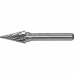 Fraise lime au carbure de tungstène conique pointue de 10 mm tige de 6mm Taille croisée brise copeaux. Haute qualité professi ...