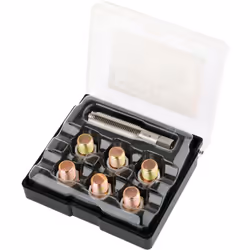 Kit pour réparer le filetage du bouchon de vidange d'huile de 12 x 150 détérioré Comprend: 1 taraud 13x150 pour tarauder au d ...