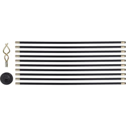 Kit 10 cannes de curage, drainage / ramonage longueur de chaque pièce: 92 cms
