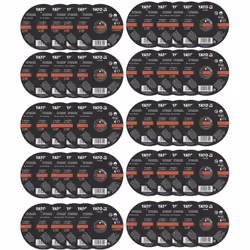 Lot de 50 Disques à découper les métaux 125 x 1 x 22,2 mm. Spécial coupe Inox Accessoire pour réaliser des coupes fines grâce ...